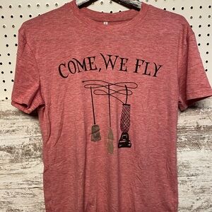 Come We Fly short sleeved shirt in heather red size Small. Brand new